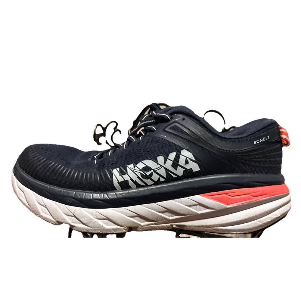Hoka One One Bondi 7 Women's Size 7.5 1110519 BIBBL Black Iris Blue Shoes Run